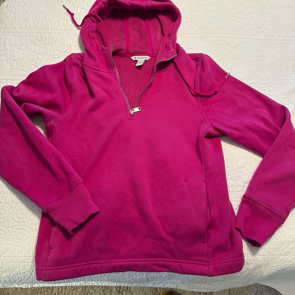 Athleta hot pink hoodie